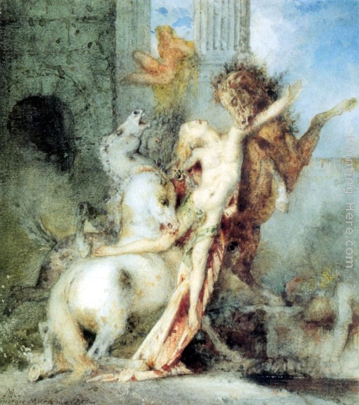 Diomedes Devoured by his Horses painting - Gustave Moreau Diomedes Devoured by his Horses art painting